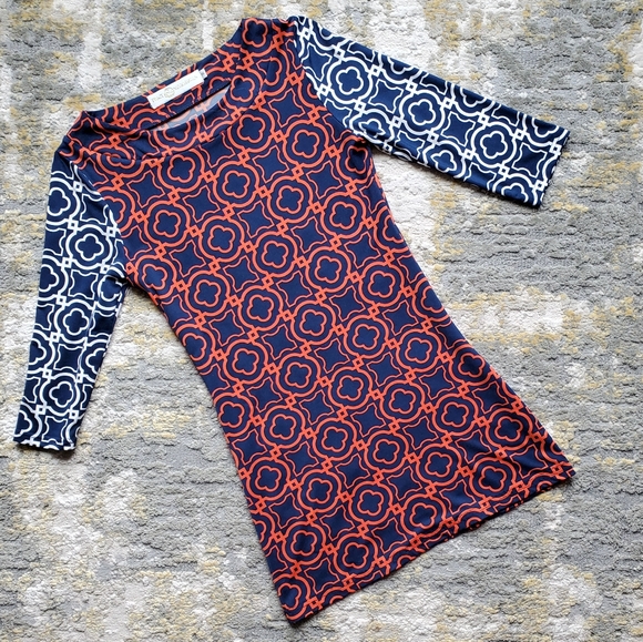 Tracy Negoshian Lattice Pattern Dress - Picture 3 of 12